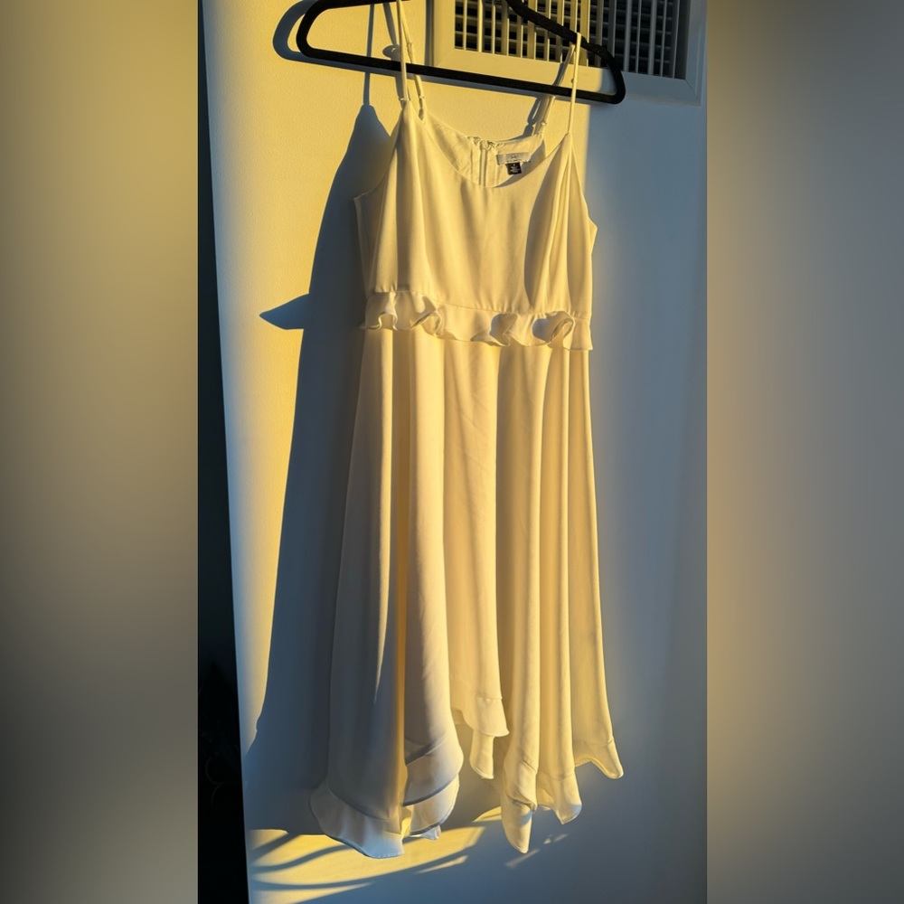 Halston white dress